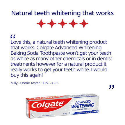 Colgate Advanced Whitening Baking Soda 180g