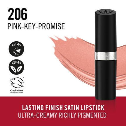 Rimmel Lasting Finish Lipstick 206 Pink-Key-Promise