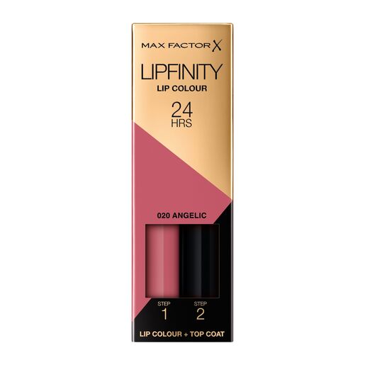 Max Factor Lipfinity Lip Colour 2-step Long Lasting Lipstick 020 Angelic 4.2ml
