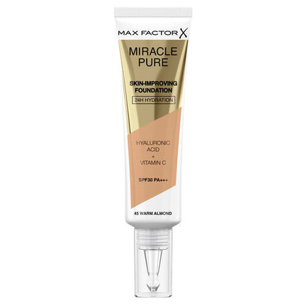Max Factor Miracle Pure Skin Improving Foundation - 45 Warm Almond