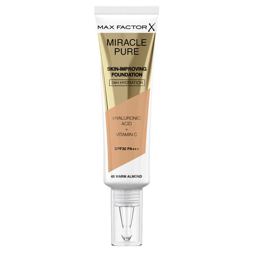 Max Factor Miracle Pure Skin Improving Foundation - 45 Warm Almond