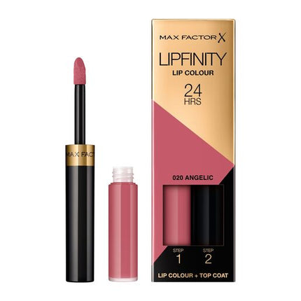 Max Factor Lipfinity Lip Colour 2-step Long Lasting Lipstick 020 Angelic 4.2ml