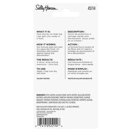 Sally Hansen Dries Instantly Top Coat 13.3ML