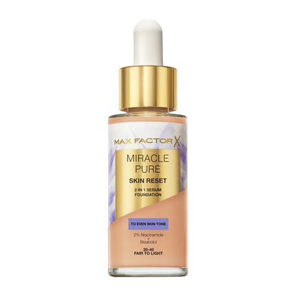 Max Factor Miracle Pure Serum Foundation 30-40 Fair to Light