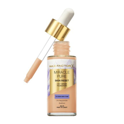 Max Factor Miracle Pure Serum Foundation 30-40 Fair to Light
