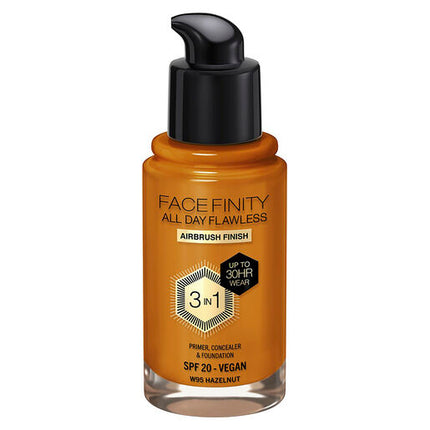 Max Factor Facefinity All Day Flawless 3-In-1 Foundation 95 Hazelnut