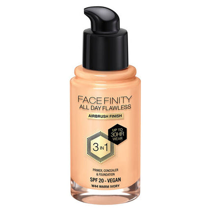 Max Factor Facefinity All Day Flawless 3-In-1 Foundation Warm Ivory 44