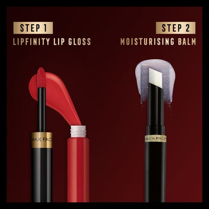 Max Factor Lipfinity Lip Colour 2-Step Long Lasting Lipstick 120 Hot 4.2ml