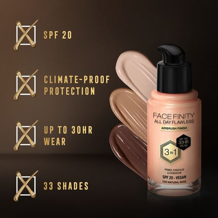Max Factor Facefinity 3-In-1 Foundation Natural Rose 50