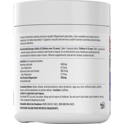 Nutra-Life Magnesium Hi-Zorb 200 Capsules