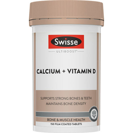 Swisse Ultiboost Calcium + Vitamin D 150 Tablets [NEW]