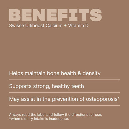 Swisse Ultiboost Calcium + Vitamin D 150 Tablets [NEW]
