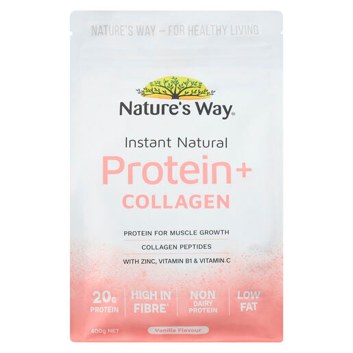 Nature's Way Instant Natural Protein + Collagen 400g
