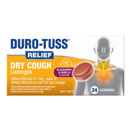 Duro-Tuss Dry Cough Lozenges Blackberry & Vanilla 24 Lozenges