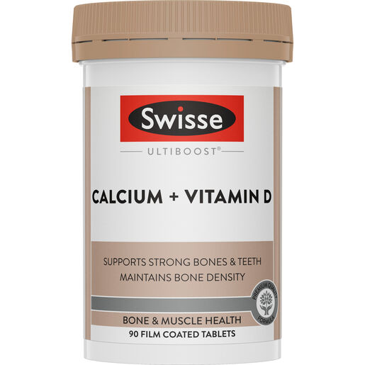 Swisse Ultiboost Calcium + Vitamin D 90 Tablets [NEW]