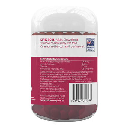 Nature's Way Magnesium Gummies L-Theanine 60 Capsules