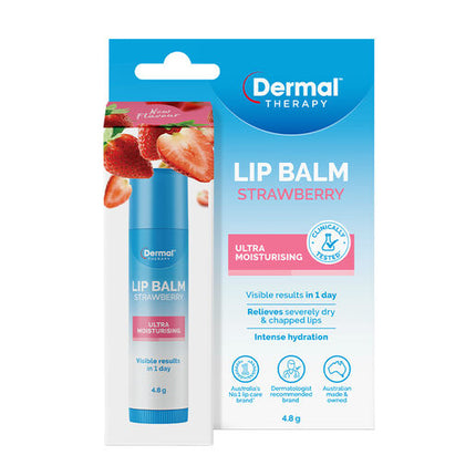Dermal Therapy Lip Balm Strawberry 4.8g