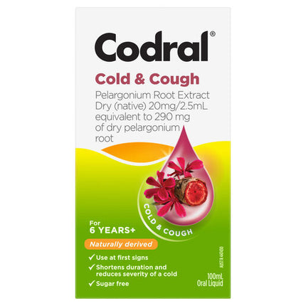 Codral Cold & Cough Pelargonium Root 100mL