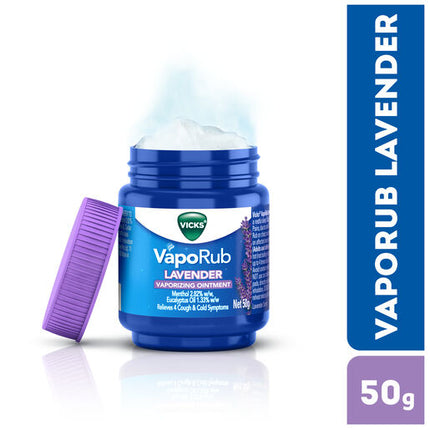 Vicks VapoRub Lavender Decongestant Cough Cold Rub 50 gram