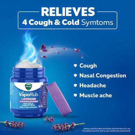 Vicks VapoRub Lavender Decongestant Cough Cold Rub 50 gram