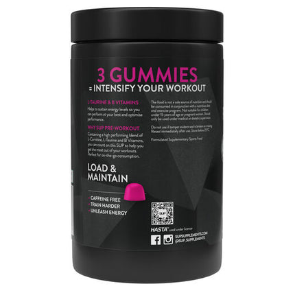 SUP Pre Workout Strawberry Flavour Gummies 90s
