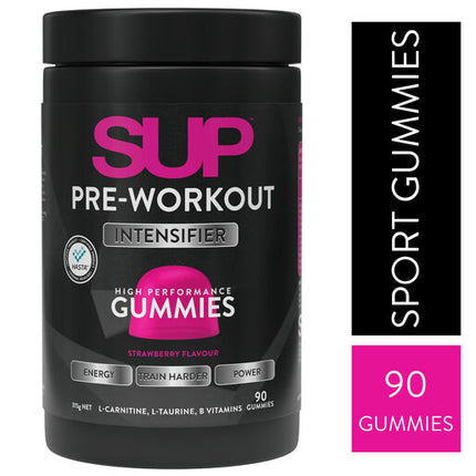 SUP Pre Workout Strawberry Flavour Gummies 90s