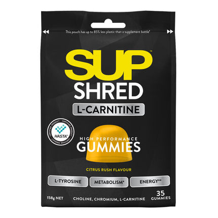 SUP Shred L Carnitine Citrus Rush Flavour Gummies 35s