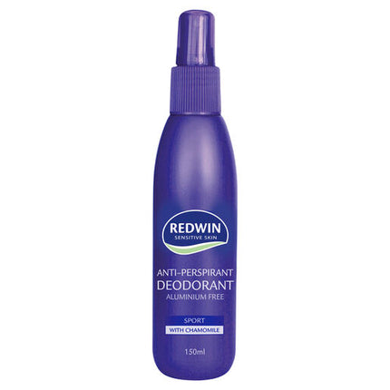 Redwin Sensitive Skin Pump Deodorant 150ml Aluminium Free