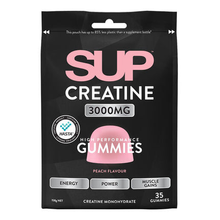 SUP Creatine Peach Flavour Gummies Peach 35s Gummies