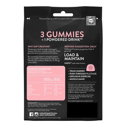 SUP Creatine Peach Flavour Gummies Peach 35s Gummies
