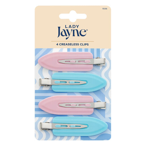 Lady Jayne Multi-Coloured Creaseless Clips 4 Pack Assorted Colours