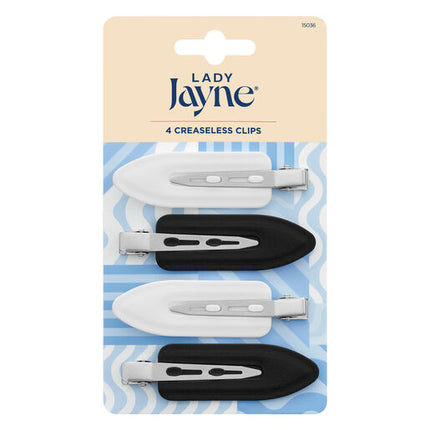 Lady Jayne Multi-Coloured Creaseless Clips 4 Pack Assorted Colours