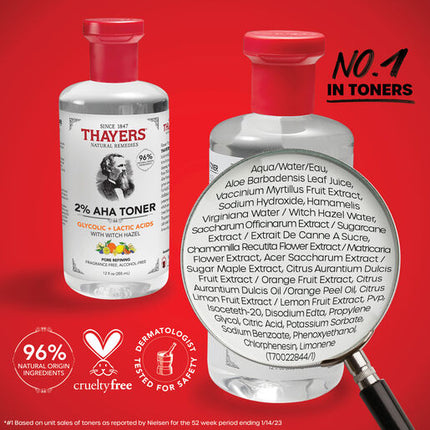Thayers AHA 2% Facial Toner 355ml