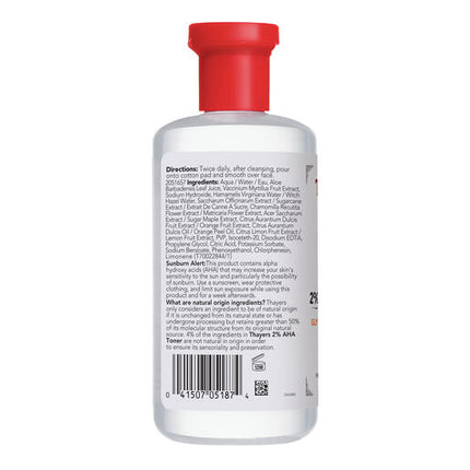 Thayers AHA 2% Facial Toner 355ml