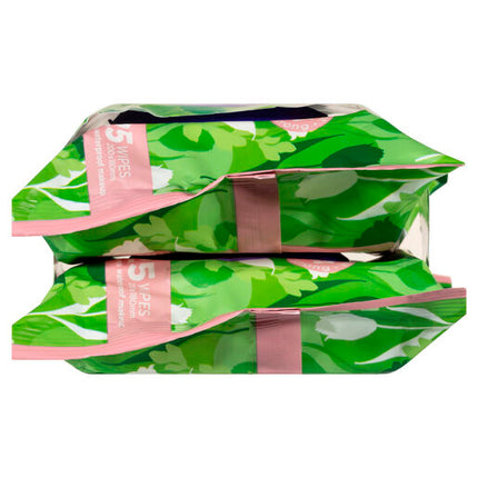 Swisspers Eco Sensitive Biodegradable Facial Wipes Twin 2x25 pack