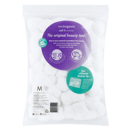 Swisspers Cotton Balls Luxury Sized Wool 100 pack