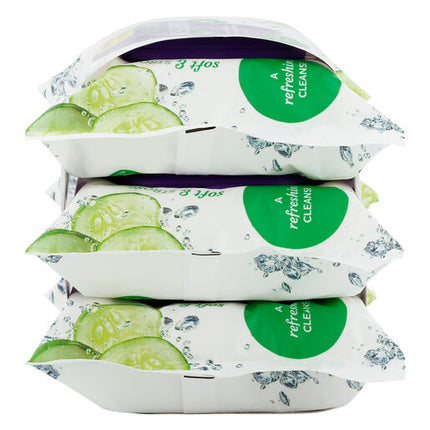 Swisspers Cucumber Facial Wipes 3x25 pack