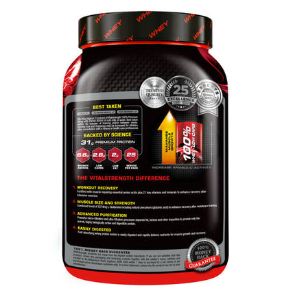 Vital Strength 100% Premium Whey Protein Chocolate 1kg