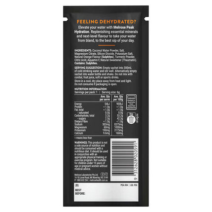 Peak Hydration Orange 6g