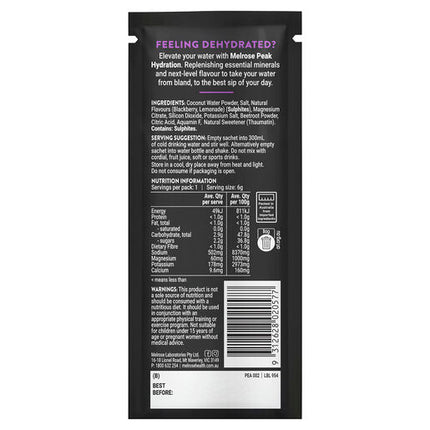 Peak Hydration Blackberry Lemonade 6g