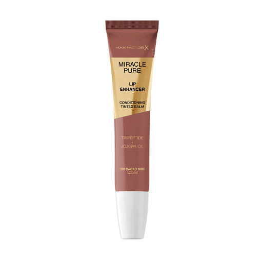 Max Factor Miracle Pure Lip Enhancer Conditioning Tinted Balm Gloss Cacao Nibs 020 12ml