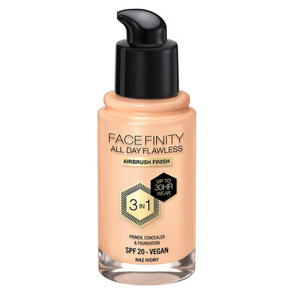 Max Factor Facefinity All Day Flawless 3-In-1 Foundation Ivory 42