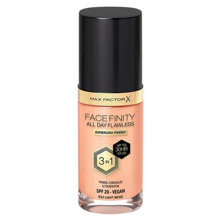 Max Factor Facefinity All Day Flawless 3-In-1 Foundation Light Beige 32