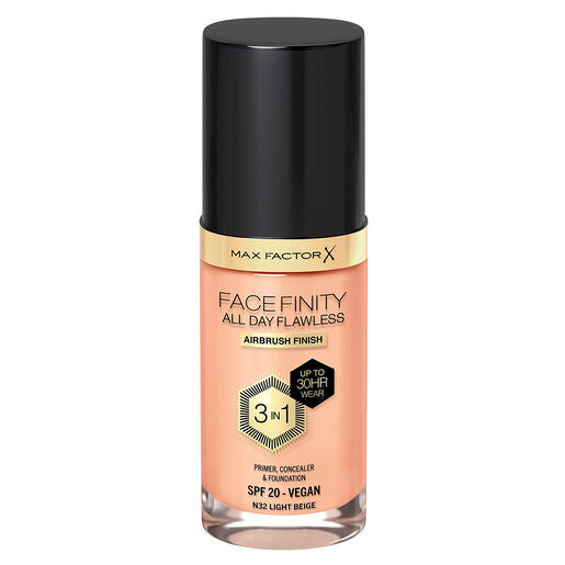Max Factor Facefinity All Day Flawless 3-In-1 Foundation Light Beige 32