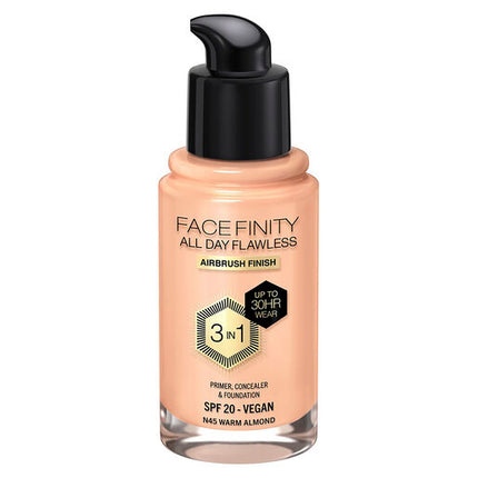 Max Factor Facefinity 3-In-1 Foundation Warm Almond 45