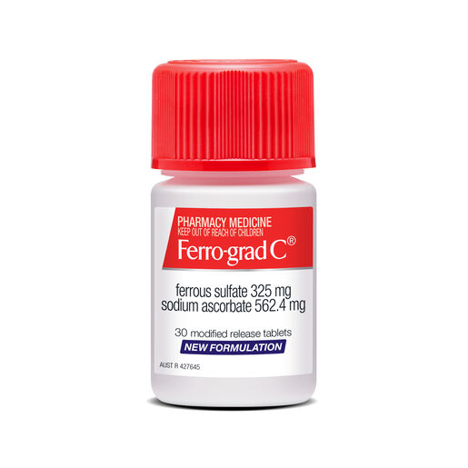 Ferro-Grad C Tab Prolonged Release 325/562.4mg 30 Tablets
