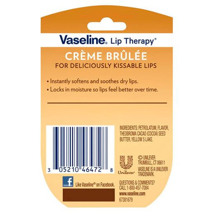 Vaseline Lip Therapy Creme Brulee Tub 7g