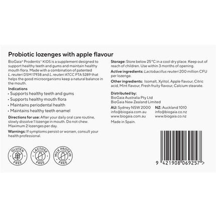 BioGaia Prodentis Kids Lozenge Apple 10 Pack