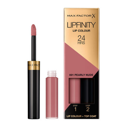 Max Factor Lipfinity Lip Colour 2-Step Long Lasting Lipstick 001 Pearly Nude 4.2ml