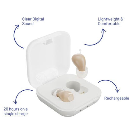 Medescan Digital Hearing Aid In The Ear Pair